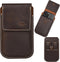 Genuine Leather Phone Holster with Belt Clip, Cell Phone Pouch for iPhone and Smartphone, Leather Phone Case
