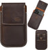 Genuine Leather Phone Holster with Belt Clip, Cell Phone Pouch for iPhone and Smartphone, Leather Phone Case
