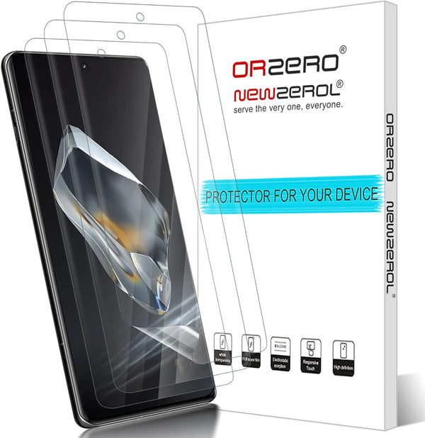Premium TPU Screen Protector 3 Pack for OnePlus 12 & 12R - Anti-Scratch, High Quality Protection