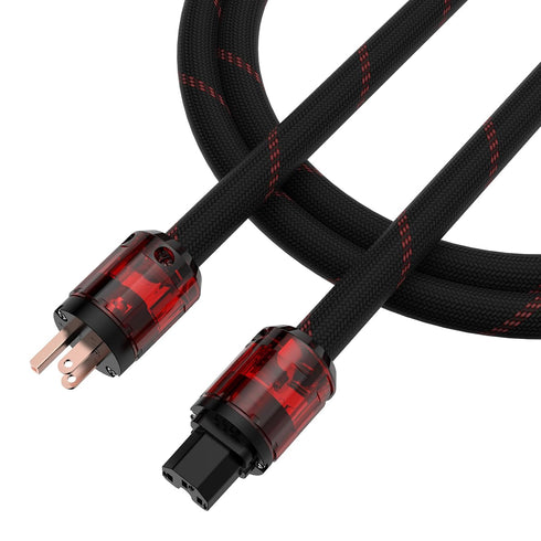 Tertullus (1.5m/4.92ft) OFC HiFi Audiophile Ac Power Cable,Power Cord Wire with US Connector Plug