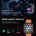 Smart Watch, Multi Sports Modes Fitness Watch, Waterproof Bluetooth Smartwatch for Android iOS