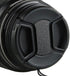 Universal Center Pinch Snap-on Front Lens Cap 40.5mm to 82mm for Canon, Nikon, Sony, Pentax, Olympus, Fuji with String