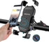 iMESTOU Motorcycle Phone Holder - Wireless Charger and USB 3.0 Quick Charge Mount, Fits 22-32mm Handlebar, Suitable for