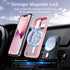 Magnetic iPhone 13 & 14 Case, Compatible with Magsafe, Built-in Stash Stand, Matte Scratch-Resistant Shockproof Cover
