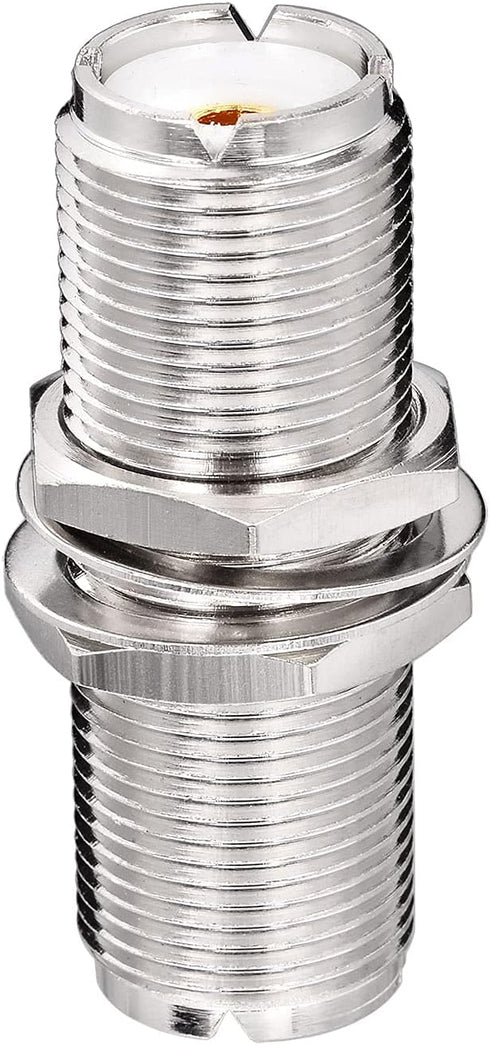 Superbat SO239 UHF Bulkhead Connector, Female to Female, 2pcs Adapter