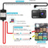 ssontong 3-Lead 12V-24V 5V 13ft Dash Cam Hardwire Kit, Acc Hardwire Kit for Dash Camera Type C Hard Wire Kit to USB-C