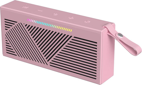HOTTABLET Bluetooth Speaker Wireless Portable IPX5 Waterproof for Home Party Outdoor Beach, Pink