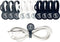 10 Pack Earbuds Cords Organizers, Magnetic Cable Clips for Home Kitchen Office School, Gray White Black