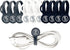 10 Pack Earbuds Cords Organizers, Magnetic Cable Clips for Home Kitchen Office School, Gray White Black