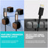 LUCKY BEAN 8 Pack Magnetic Cable Clips Cord Holder, Under Desk Cable Management, Adhesive Wire Holder Keeper Organizer
