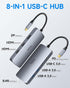 USB C Docking Station for Dual Monitor, Selore Triple 4K Display with 2 HDMI, DisplayPort, 100W PD Charging, USB 3.0