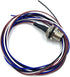 M12 4Pin Male Connector Cable, A Coded Straight Back Mount 1M Waterproof Male Aviation Socket IP67