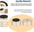 Monosaudio 4Pcs Audio Isolation Feet Turntable Feet 40x20mm Replacement with Non-Slip Rubber Ring for Speakers,
