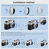 Haoge LH-X51W Ultra-Thin 2in1 All Metal Lens Hood with Adapter Ring Set for Fuji X100VI X100V Camera - Silver
