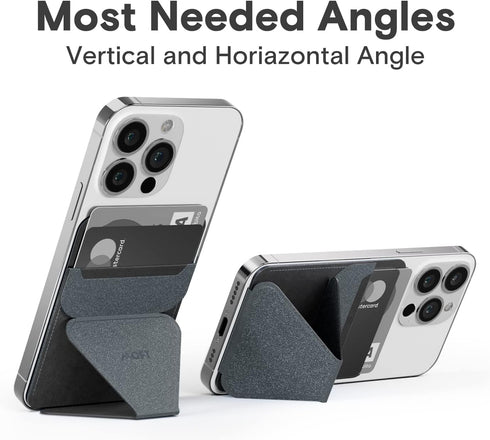 MOFT Phone Stand with 3M Adhesive, Slim Wallet Stand for Android, iPhone, 2 Viewing Angles (Starry Grey)