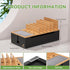 Pezin & Hulin 6 Cord Organizer Box, Surge Protector Organizer, Device Charger Station for Phones & Tablets, Wood