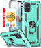 TJS Phone Case Compatible with Samsung Galaxy A71 5G/A91/M80s (Not Fit A71 4G/Verizon A71 5G UW), Teal, with Tempered