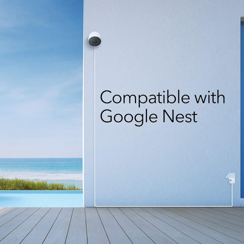 Wasserstein Pogo Pin Cable & Adapter for Google Nest Cam Outdoor/Indoor, Battery (2-Pack)