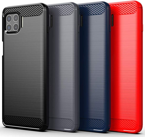 Osophter for Moto One 5G Plus Case, Shock-Absorption Flexible TPU Rubber Protective Cover for Motorola One 5G UW (Navy