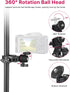 ULANZI Select R099 3.3lb 360 (GoPro/Insta360/DJI), ULANZI Super Clamp Camera Mount - Heavy Duty Load Metal Clamp