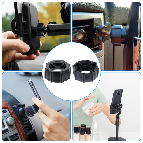 SynHHergyx 4 17mm PCS Car Phone Mount Replacement Parts, Tightening Nut for Replacement Car Mount Screw-On Tightening