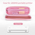 JADENS Portable Carry Case for Compatible Portable Printers, Compact Lightweight Design, Shockproof Waterproof (Pink)