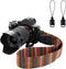 WANBY Multicolor Canvas Camera Strap, Neck Shoulder Strap with Quick Release Buckles for DSLR SLR