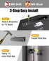Heavy Duty No-Stud TV Mount for 32-75 Inch TVs, Studless Drywall Bracket, Easy Install, Supports VESA 600x400mm