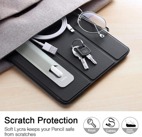 ESR Pencil Holder Compatible with Pencil (2nd/1st Generation) & Pencil (USB-C), Stylus Pens Protected, Silver Grey
