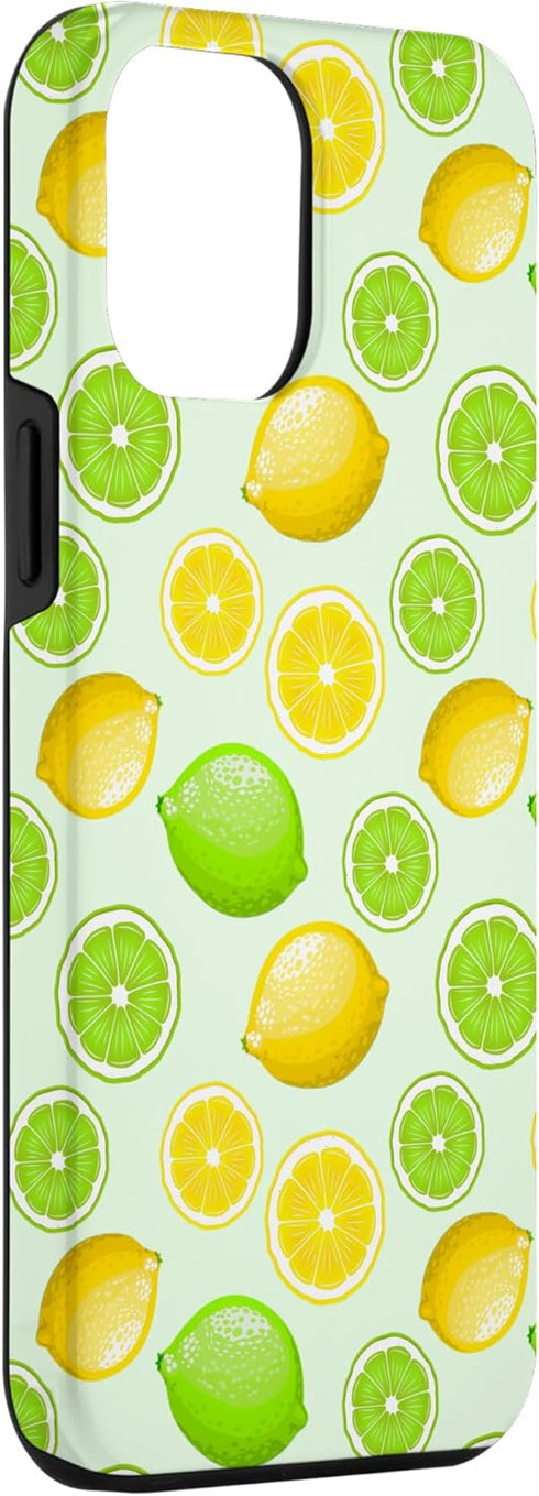 Lemon Lime Slices Pattern Citrus Fruit Gift Case 12 Lemon Lime Slices Pattern Citrus Fruit Green Yellow Cute Case