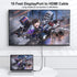 10 2-Pack, 4K Male(3840*2160,1920*1080) DisplayPort to HDMI Cable feet Display Port DP to HDMI HDTV Cord Adapter Male