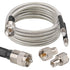 MOOKEERF Dual CB Antenna Coax Cable 6FT,Low Loss RG8X Stranded Core CB