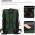 Backpack 4-Way Kalesi Gym Duffle Tennis Bag Waterproof with Shoes Compartment for travel Sport Hiking laptop (Forest