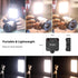 VIJIM LED Video Light, VL81 On Camera Light with 3 Cold Shoe, Rechargeable 3000mAh Battery, Dimmable 3200K-5600K