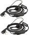 Retevis 2 Way Radio Earpiece, C-Type Earhook Headset with Mic, 2 Pin, Compatible with RT22, RT68, BAOFENG Walkie Talkies
