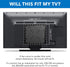 Mount-It! 2342 Inch 200x200 66 lb 0.7 Inch Low Profile Fixed TV Wall Mount Ultra Slim Flush Design for Screens Fits