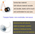 Silicone Earbud Replacement Tips, Covers Compatible with Bose SoundSport, Freestyle IE2 IE3 Headphone, 3 Pairs S M L