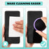 4 Pack Touch Screen Cleaner Balls, Microfiber Cleaning Balls for Phone, Laptop, Monitor, Black, Blue, Rose Red, Purple
