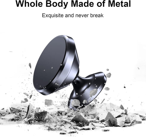 ?2-Pack?Magnetic Phone Holder for Car, Strong Magnet Mount with 4 Plates, 360° Rotation for iPhone and Cell Phones