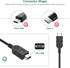 FITE ON 5ft mp3 mp4 Mini USB Sync Data Charger Cable Cord Compatible with Eclipse pmp Media Player