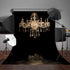 LYLYCTY 5x7ft LY024 Luxurious Chandeliers Photography Background European Gorgeous Crystal Chandelier Black Backdrop