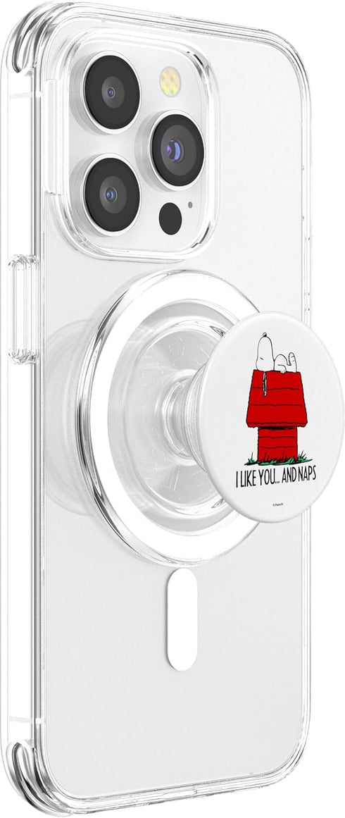 Peanuts Snoopy Valentines I Like Naps PopSockets PopGrip for MagSafe