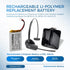 Replacement Battery for Plantronics CS540 C054 Wireless Headset, Rechargeable Li-Polymer Battery 140mA
