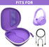 PAIYULE Case Compatible with Sony WH-CH720N WH-CH520 Noise Canceling Wireless Headphones Bluetooth Over The Ear Headset, Carrying Bag for JBL Tune 510BT/ for Edifier W820NB Plus (Box Only) (Purple)