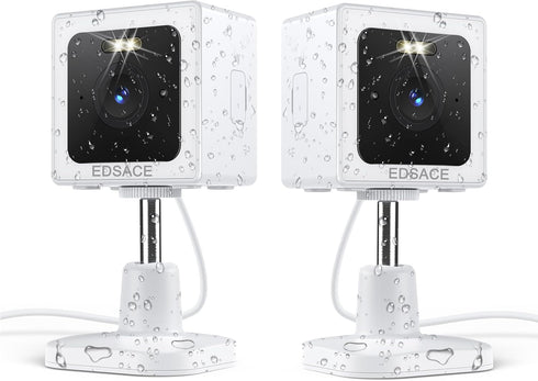 Indoor and Outdoor Weatherproof IP65 2K Wi-Fi Smart Home Security Camera with Color Night Vision, 2-Way Audio