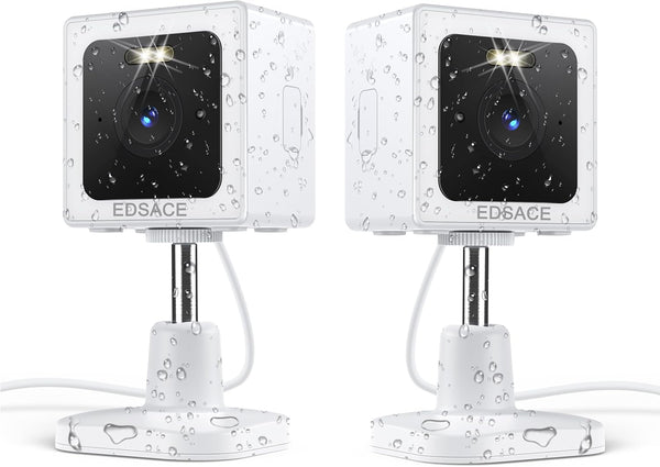 Indoor and Outdoor Weatherproof IP65 2K Wi-Fi Smart Home Security Camera with Color Night Vision, 2-Way Audio