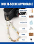 CH.yishi Handmade Natural Gemstone Beaded Charm Cell Phone Camera Lanyard, Wrist Strap, Phone Chain String, Keychain