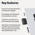Amazon Basics 5.4 11/10/8.1 Bluetooth USB Adapter Dongle for PC, USB Receiver for Bluetooth Mouse, Keyboard, Laptop