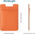 2Pack Phone Wallet, Leather Phone Card Holder Adhesive Stick On Credit Card Pocket for Back of iPhone and Android