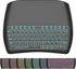 Mini Bluetooth Keyboard D8, Rechargeable Wireless Keyboard with Touchpad, Backlit Handheld Remote, 2.4G WiFi/BT4.2 for